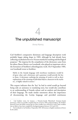 4. the Unpublished Manuscript