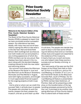 Fall 2019 Newsletter