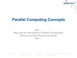 Parallel Computing Concepts