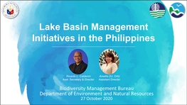 Lake Basin Management Initiatives in the Philippines