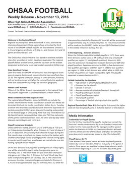 Ohsaa Football