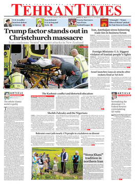 Trump Factor Stands out in Christchurch Massacre