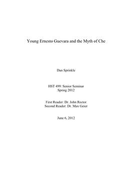 Young Ernesto Guevara and the Myth of Che