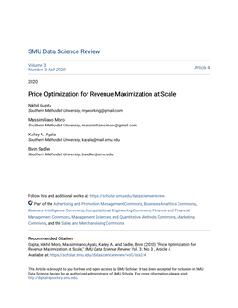 Price Optimization for Revenue Maximization at Scale