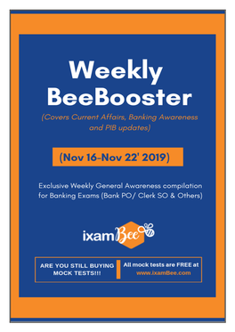 Weekly Beebooster 16Th Nov to 22Nd Nov 2019 Regular