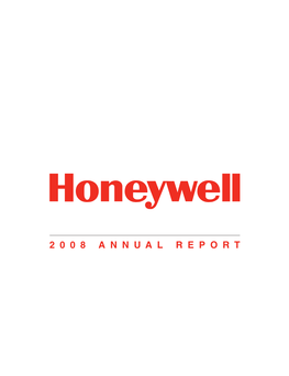 Honeywell 2008 Annual Report