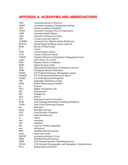 Appendix A: Acronyms and Abbreviations