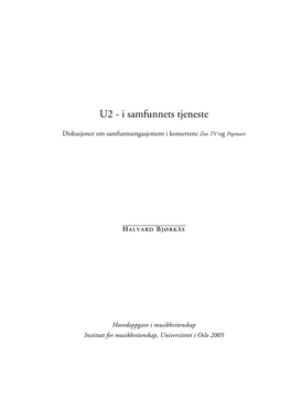 U2 - I Samfunnets Tjeneste