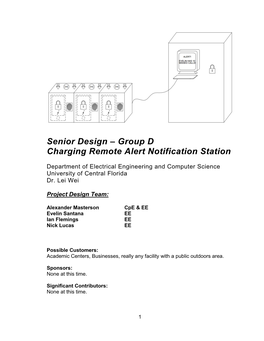 Senior Design – Group D Charging Remote Alert Notification Station