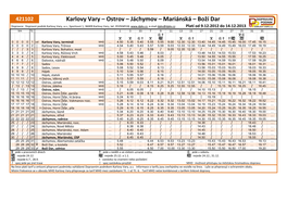 Karlovy Vary – Ostrov – Jáchymov – Mariánská – Boží Dar Dopravce: Dopravní Podnik Karlovy Vary, A.S., Sportovní 1, 36009 Karlovy Vary, Tel