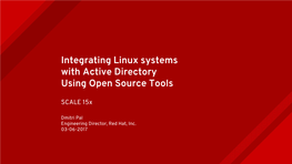 Integrating Linux Systems with Active Directory Using Open Source Tools