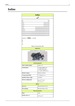 Iodine 1 Iodine