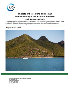 Impacts of Hotel Siting and Design on Biodiversity in the Insular Caribbean