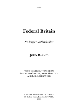 Federal Britain