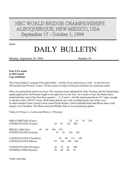 Daily Bulletin