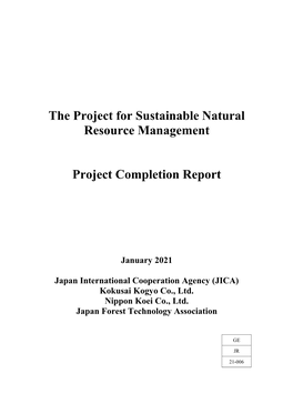 The Project for Sustainable Natural Resource Management Project