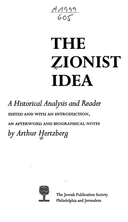 The Zionist Idea