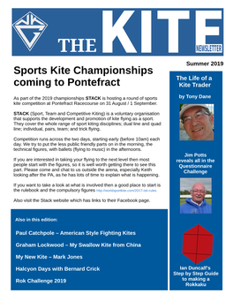 Sports Kite Championships Coming to Pontefract