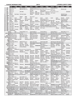 Sunday Morning Grid 3/8/15 Latimes.Com/Tv Times