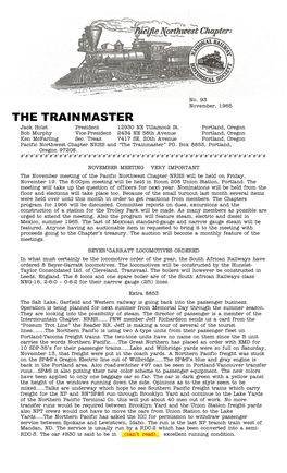 The Trainmaster, November 1965