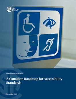 A Canadian Roadmap for Accessibility Standards
