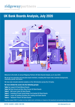 UK Bank Boards Analysis, July 2020