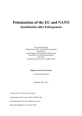 Polonization of the EU and NATO Socialization After Enlargement