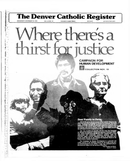 The Denver Catholic Register WEDNESDAY, NOVEMBER 15,1978 VOL