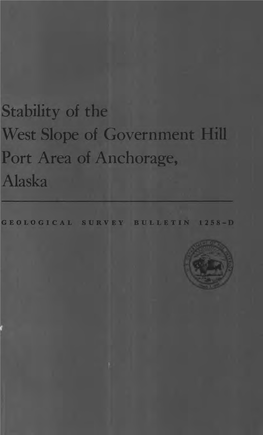 West Slope of Government Hill Port Area of Anchorage, Alaska