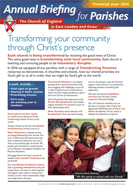 Annual Briefing for Parishes Annual Briefing for Parishes