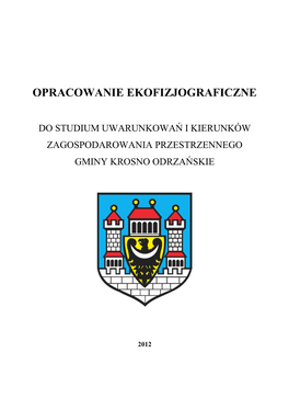 1. Opracowanie Ekofizjograficzne