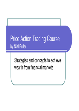 Price Action Trading Course by Nial Fuller