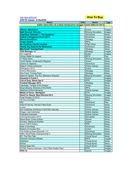 How to Buy DVD PC Games : 6 Ribu/DVD Nama