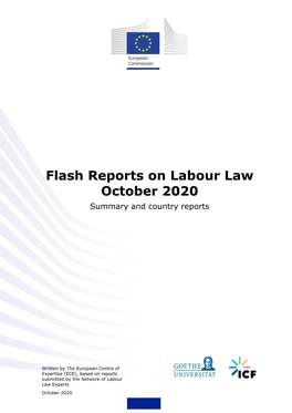 Flash Reports on Labour Law October 2020 Summary and Country Reports