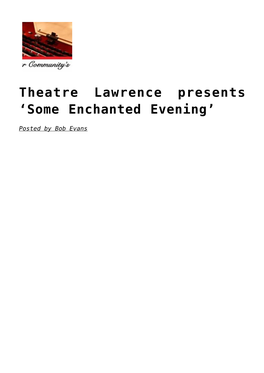 Theatre Lawrence Presents ‘