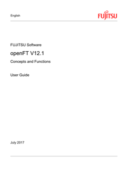 Openft V12.1 Concepts and Functions