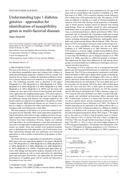 Approaches for Identification of Susceptibility Genes in Multi