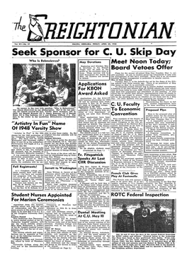 The Creightonian, 1948-04-30