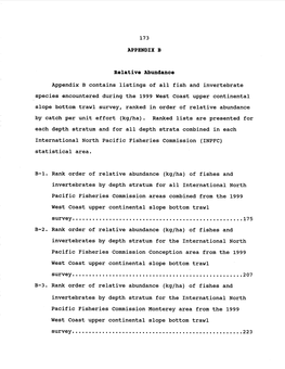 Appendix B from NOAA-TM-AFSC-115