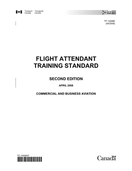 Flight Attendant Training Standard