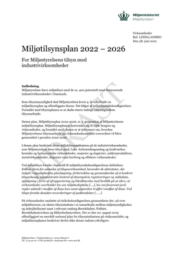 Miljøtilsynsplan 2022 – 2026