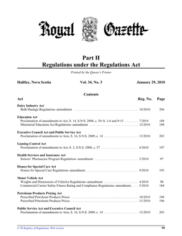 NS Royal Gazette Part II