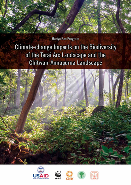 Climate-Change Impacts on the Biodiversity of the Terai Arc Landscape and the Chitwan-Annapurna Landscape