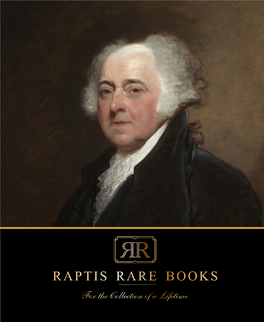 Raptis Rare Books Spring 2021 Catalog