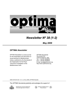 OPTIMA Newsletter 38