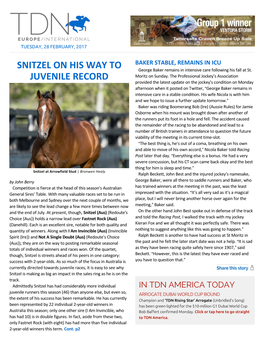 Snitzel on His Way to Juvenile Record Cont