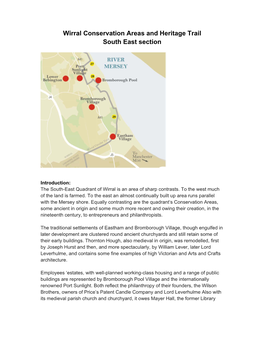 Wirral Conservation Areas and Heritage Trail South East Section