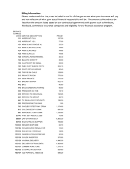 Billing Information