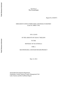 World Bank Document