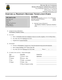 Bradberry Apartments LRC Nomination Binder